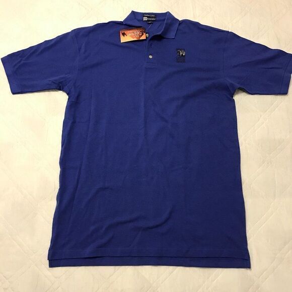 Blue Generation Colorado Wildlife Federation blue Polo‎ shirt XLT nwt - Picture 1 of 4